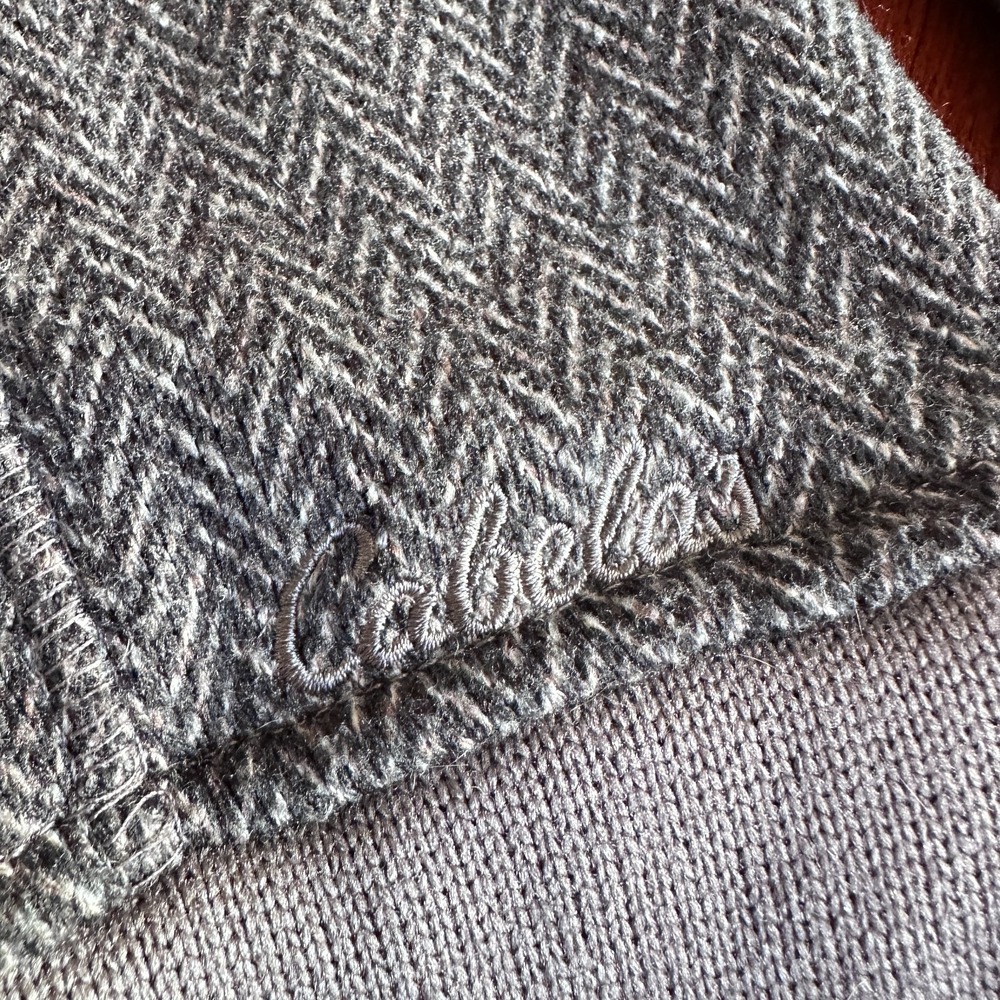 Cabelas Womens Jacket Gray Herringbone Fleece Hooded Long Sleeve Sz L Outdoors - Picture 5 of 16